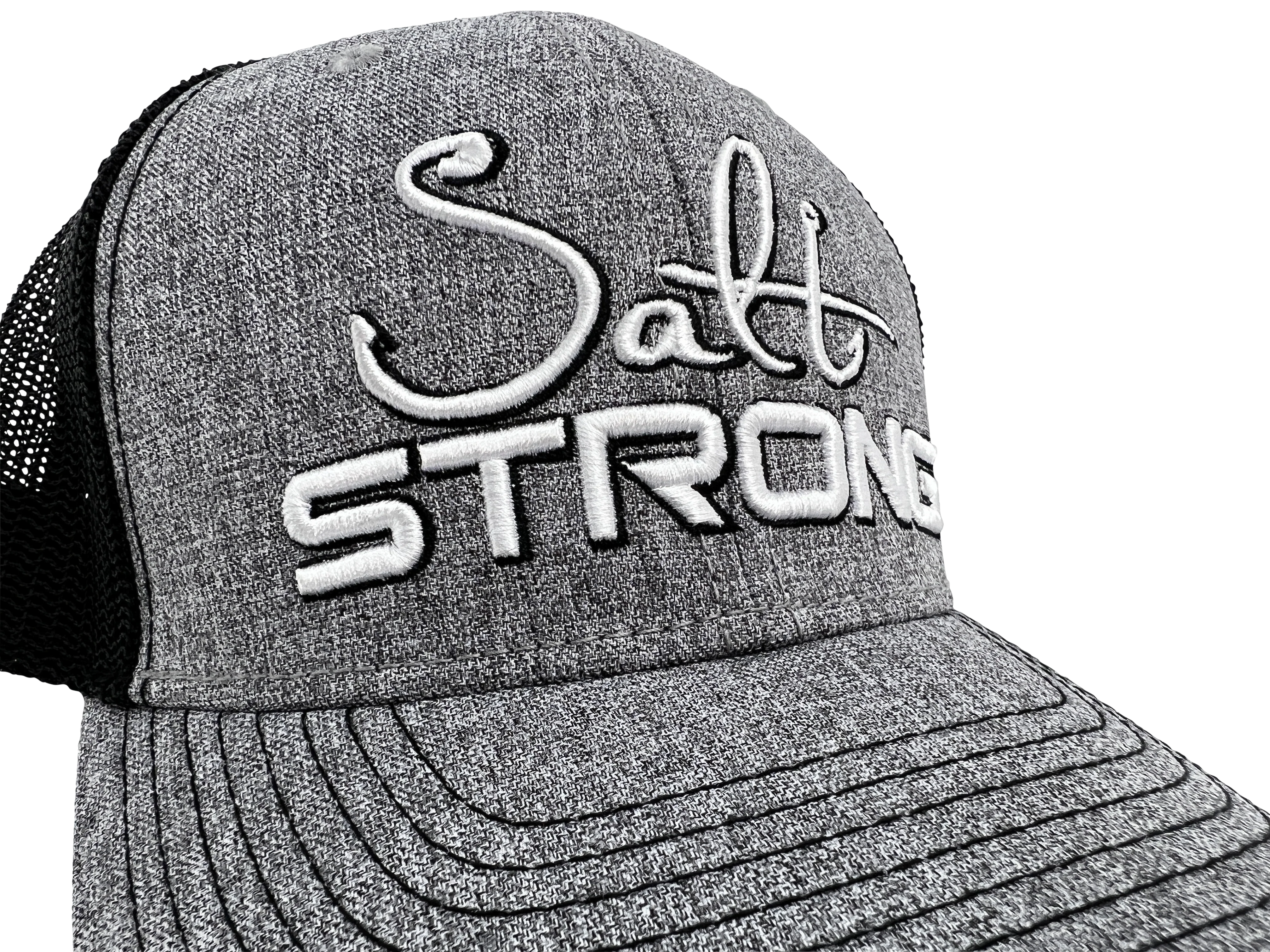 Head Turning Charcoal & Black Trucker Hat - Image 4