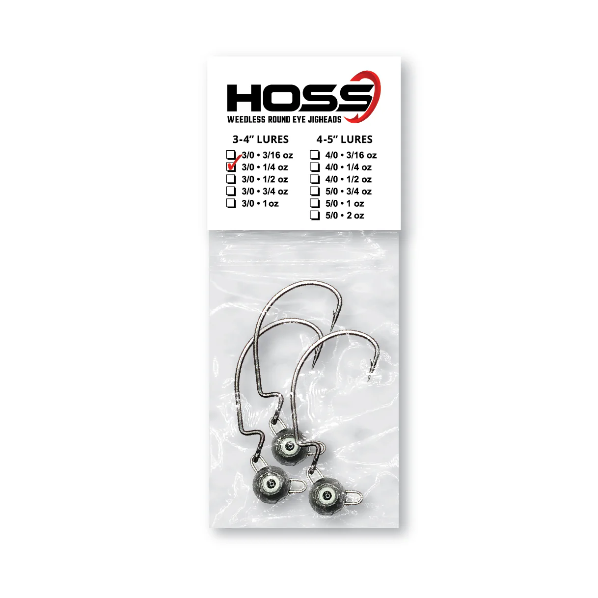 Hoss Weedless Round Eye Jighead - Image 3
