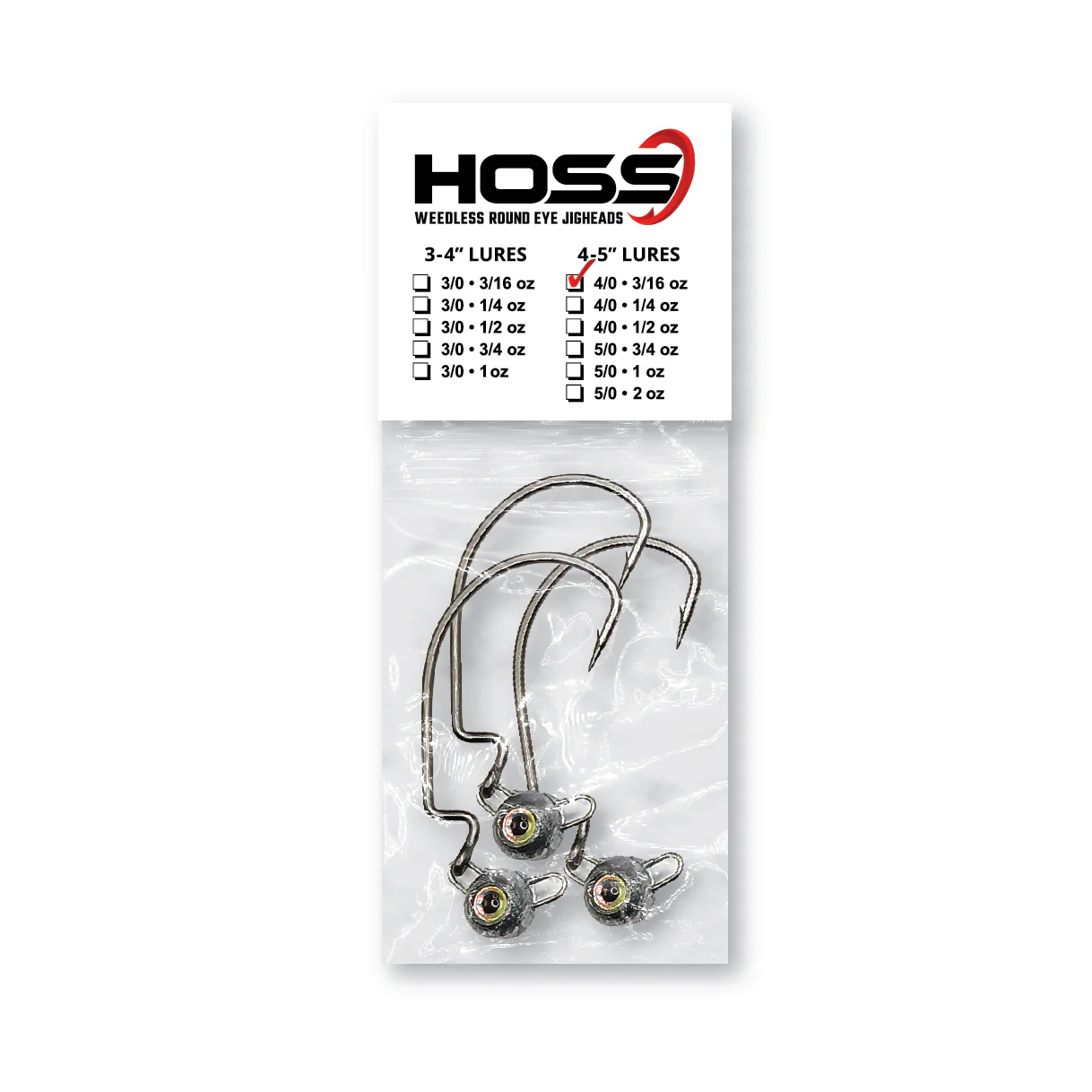 Hoss Weedless Round Eye Jighead - Image 4