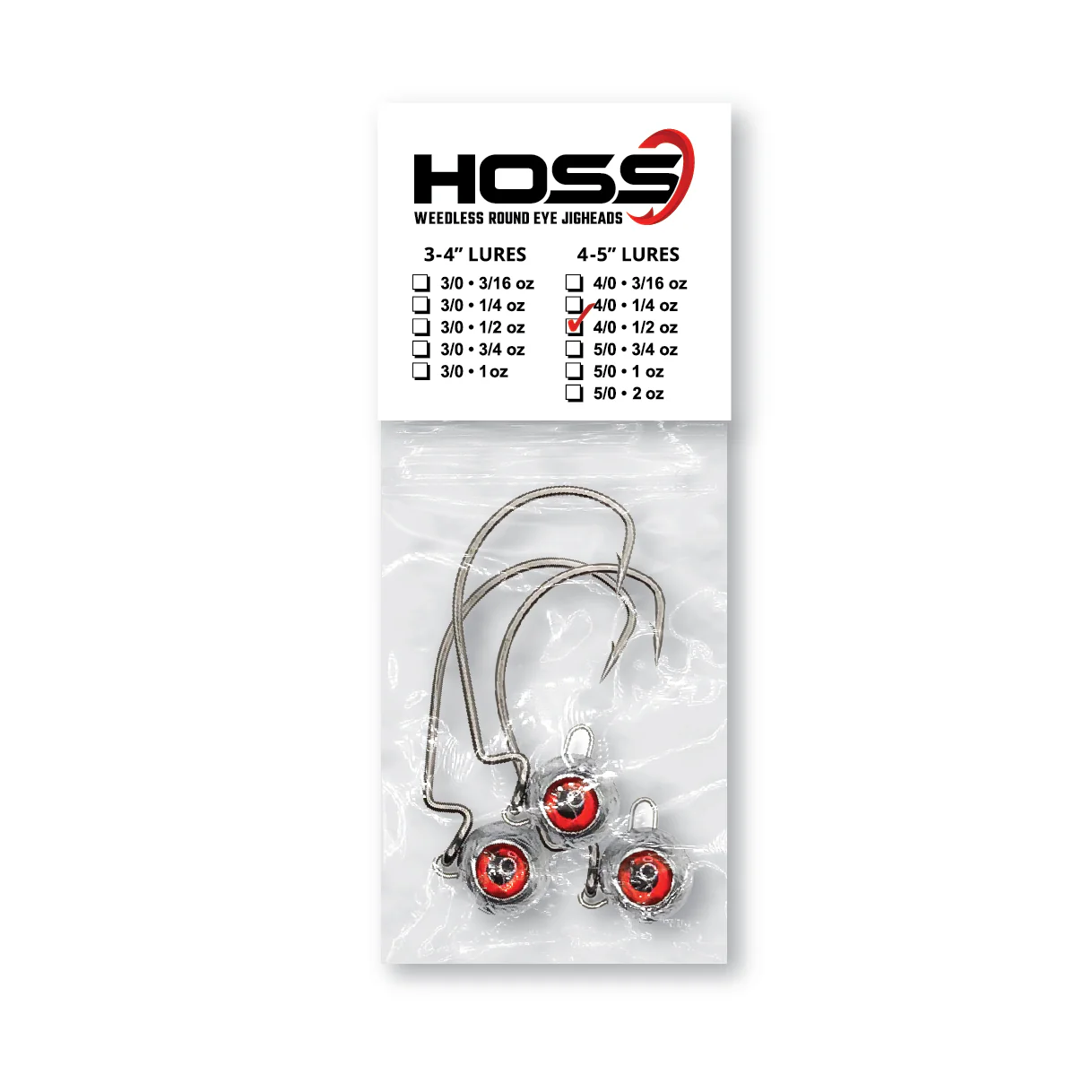 Hoss Weedless Round Eye Jighead - Image 5