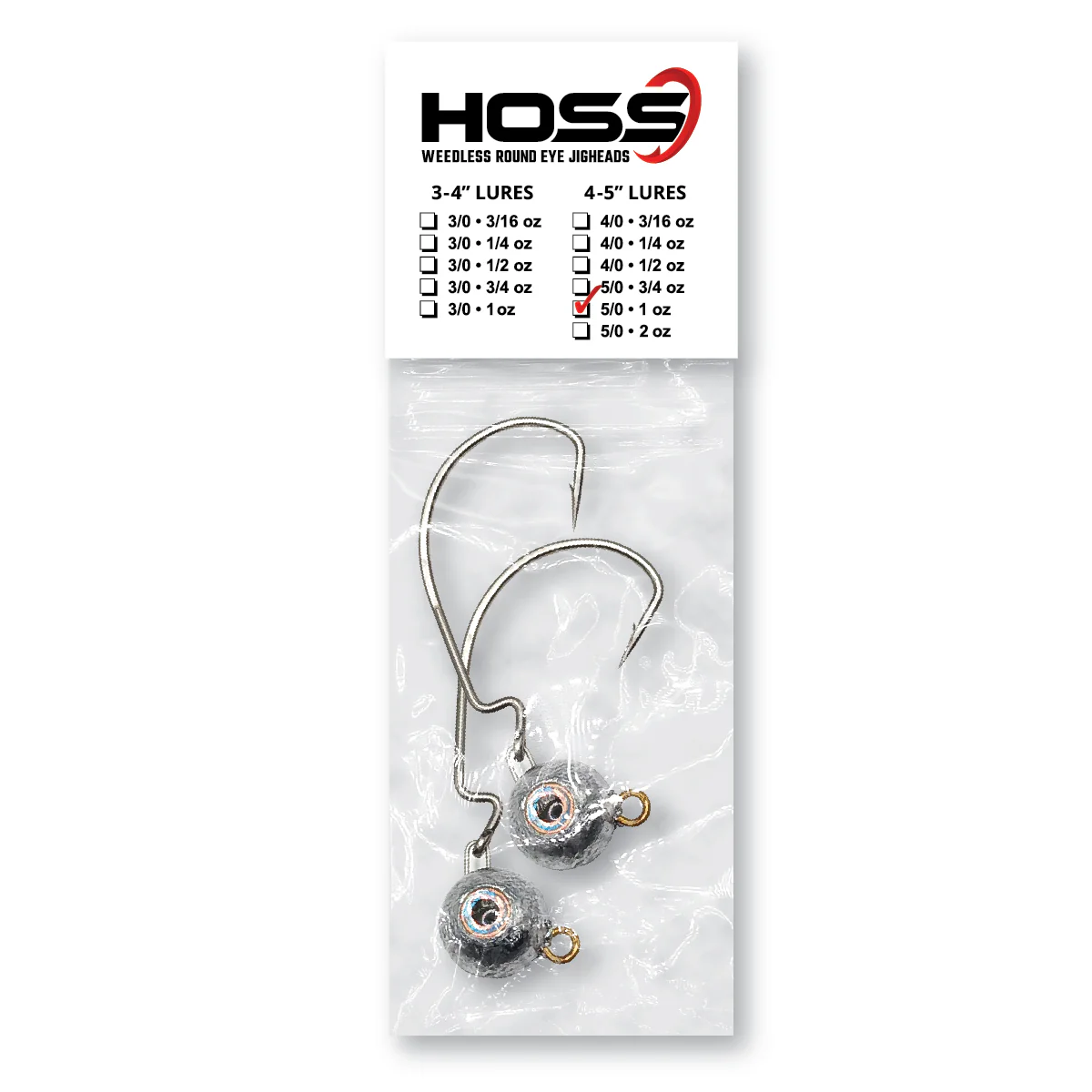 Hoss Weedless Round Eye Jighead - Image 7