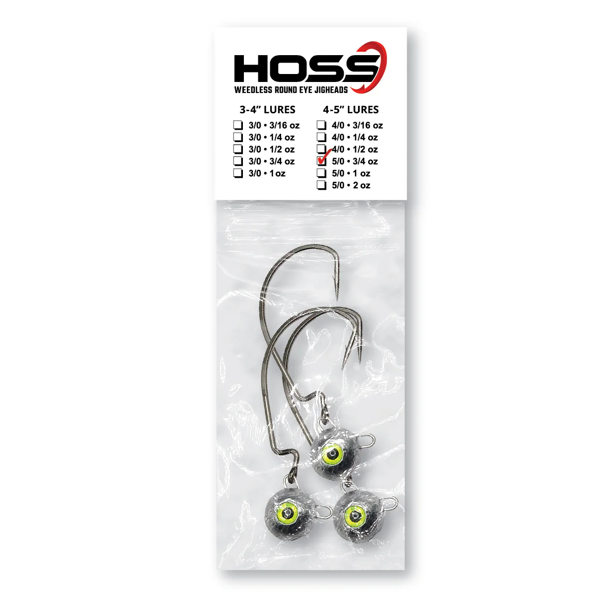 Hoss Weedless Round Eye Jighead - Image 9