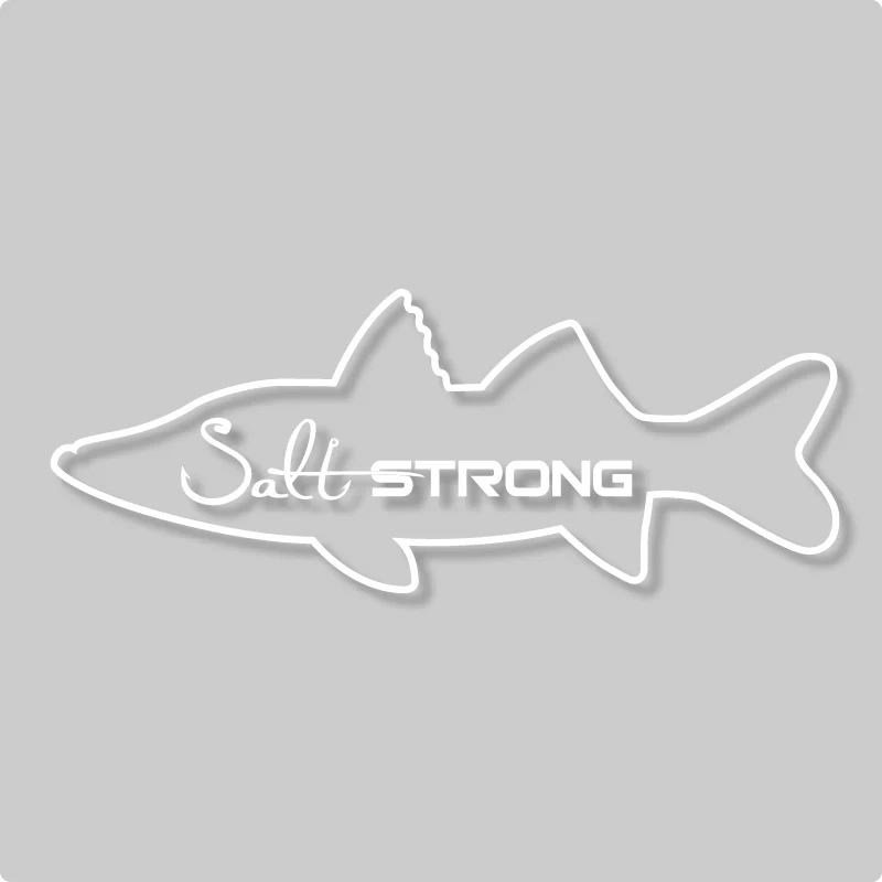 Salt Strong Fish Outline Decals - Image 3