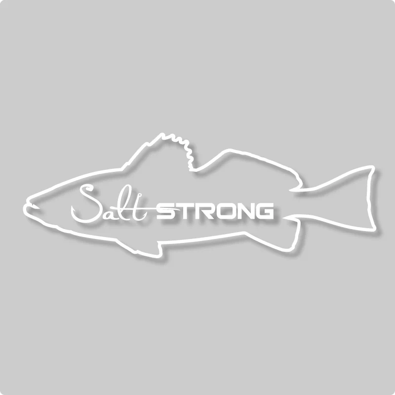 Salt Strong Fish Outline Decals - Image 4