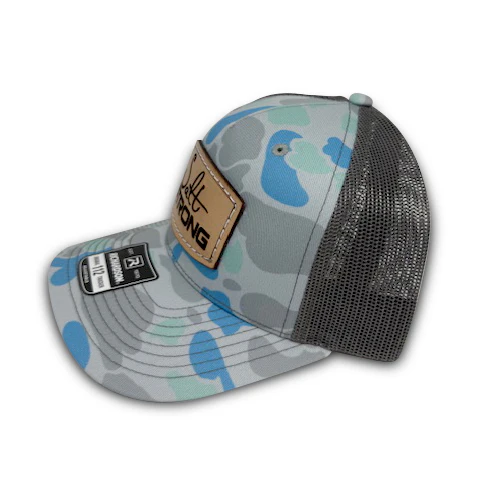 Salt Strong Tidal Ghost Camo Leather Patch Hat - Image 2